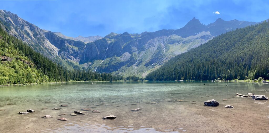 An astonishing view of the Avalanche Lake