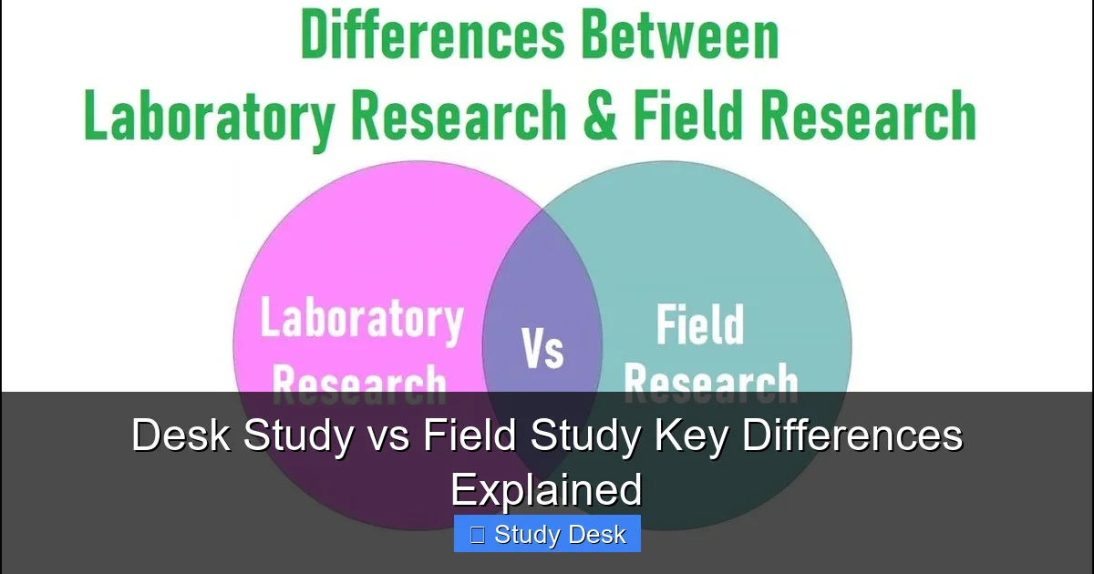 Desk Study vs Field Study Key Differences Explained