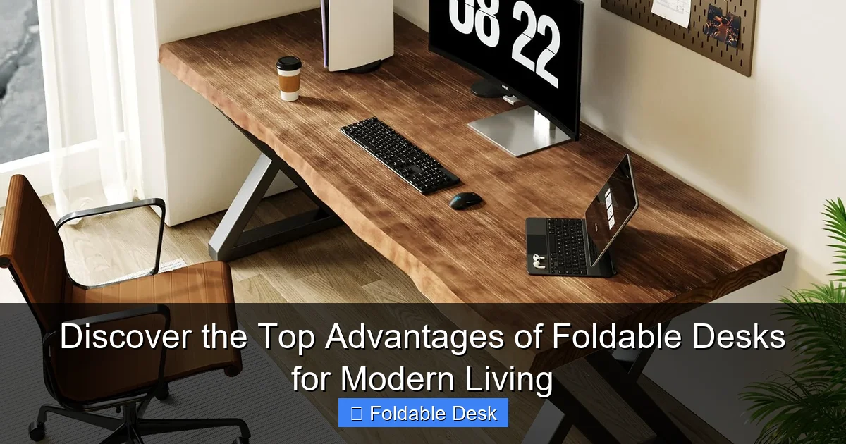 Discover the Top Advantages of Foldable Desks for Modern Living