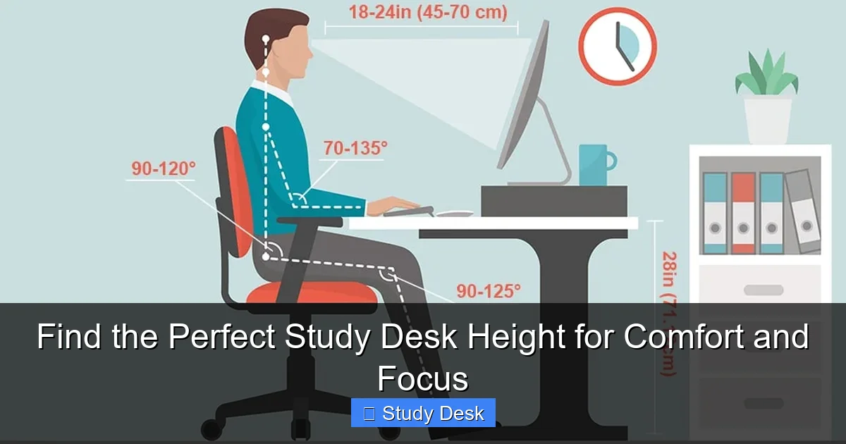 Find the Perfect Study Desk Height for Comfort and Focus
