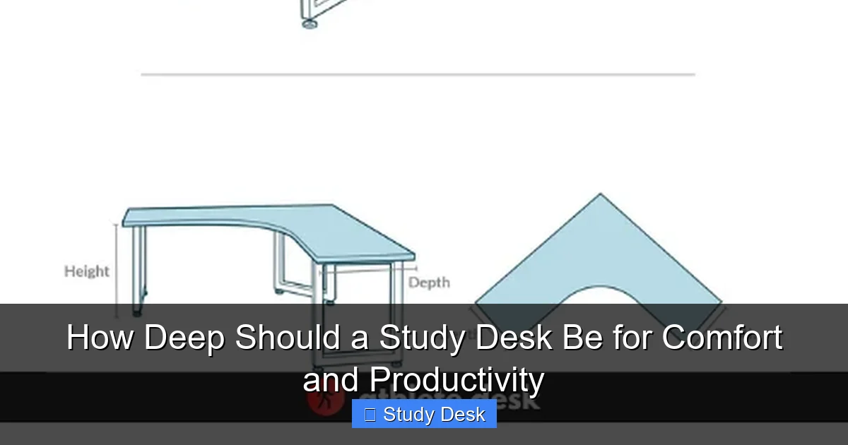 How Deep Should a Study Desk Be for Comfort and Productivity