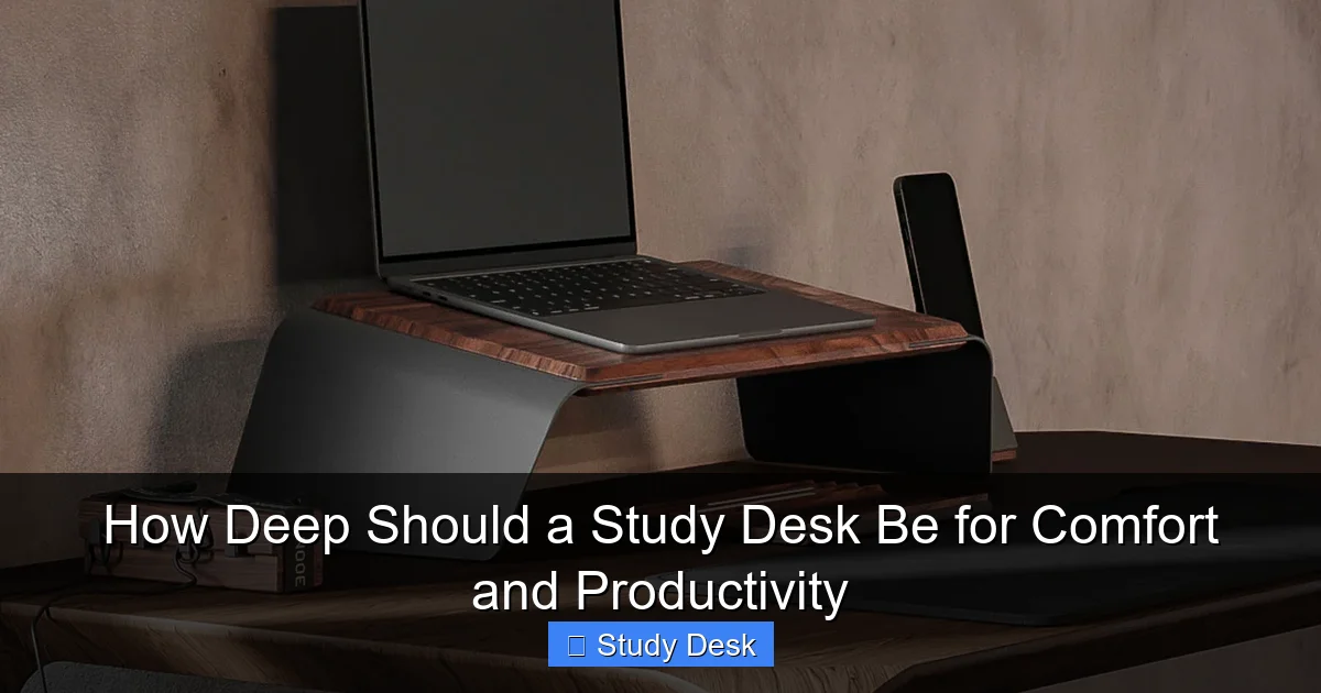 How Deep Should a Study Desk Be for Comfort and Productivity