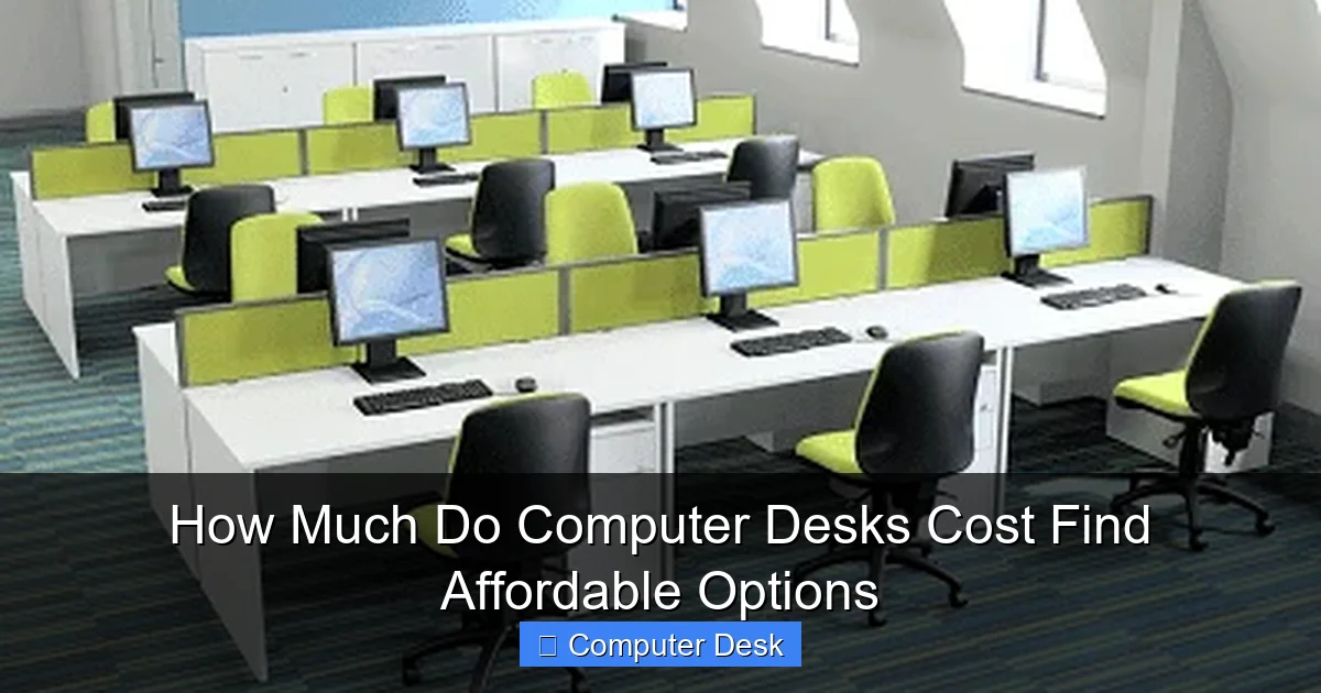 How Much Do Computer Desks Cost Find Affordable Options