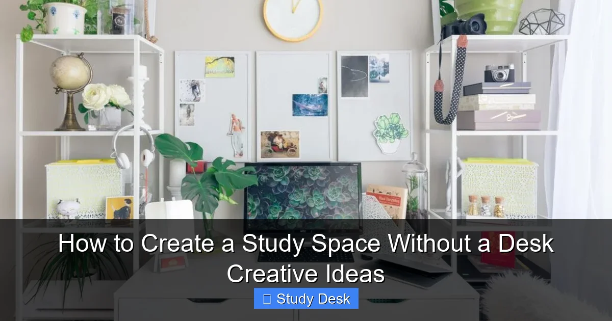 How to Create a Study Space Without a Desk Creative Ideas