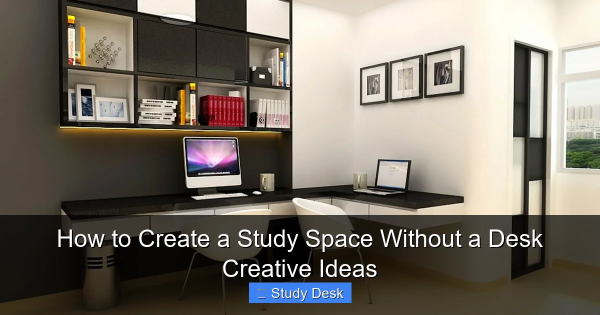 How to Create a Study Space Without a Desk Creative Ideas