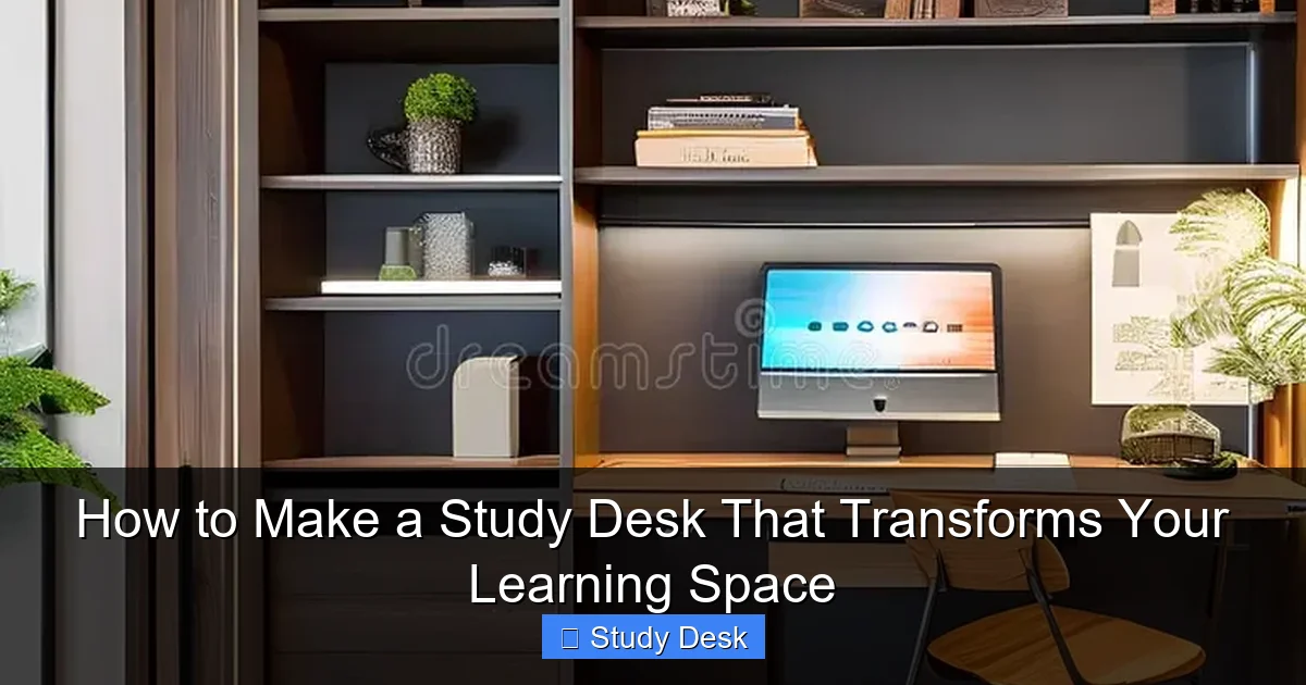 How to Make a Study Desk That Transforms Your Learning Space