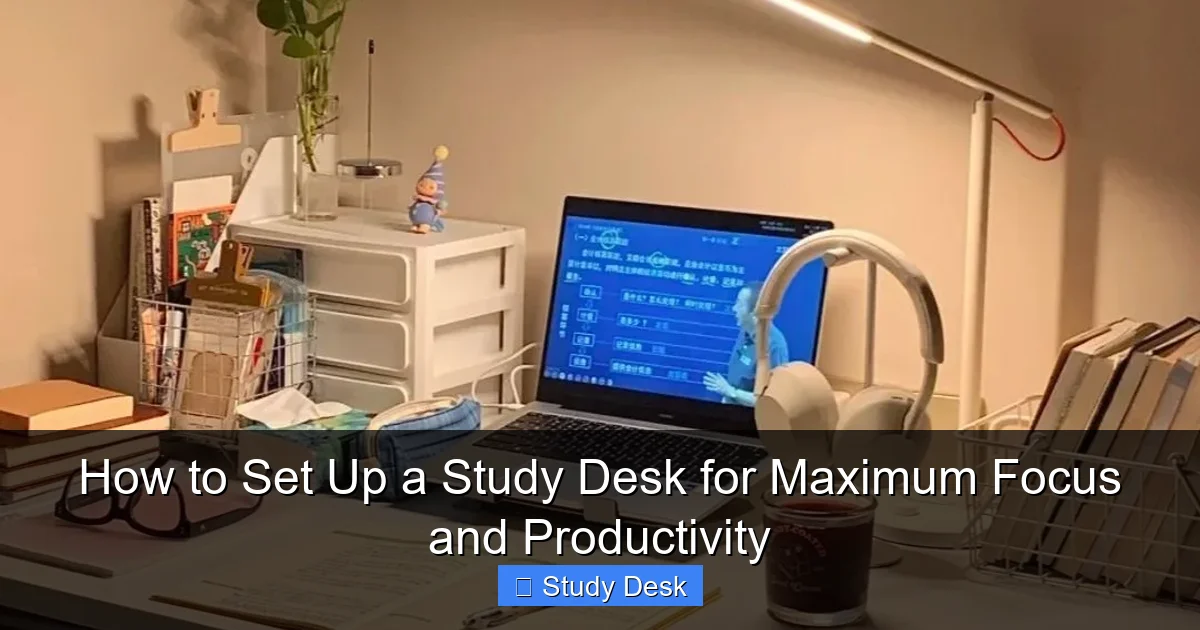 How to Set Up a Study Desk for Maximum Focus and Productivity