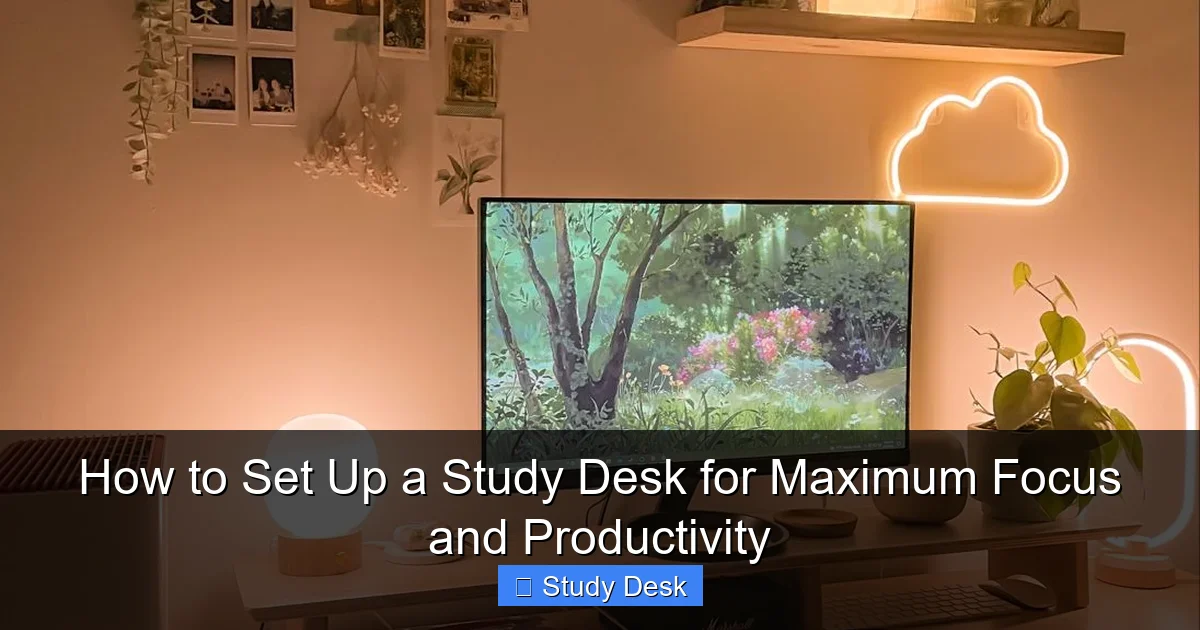 How to Set Up a Study Desk for Maximum Focus and Productivity