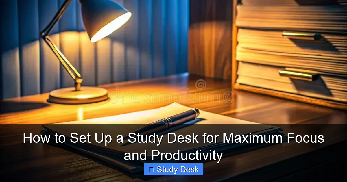 How to Set Up a Study Desk for Maximum Focus and Productivity