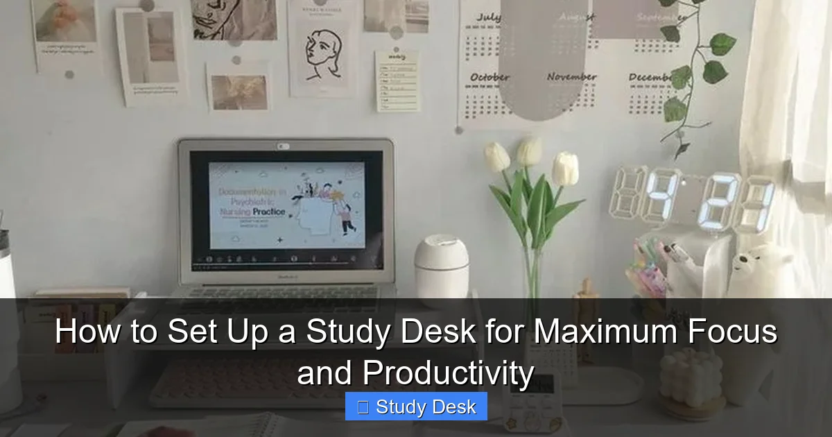 How to Set Up a Study Desk for Maximum Focus and Productivity
