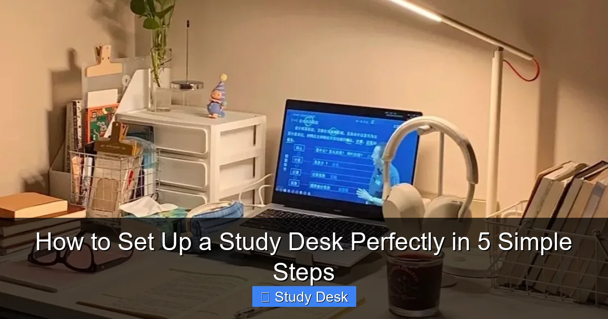 How to Set Up a Study Desk Perfectly in 5 Simple Steps
