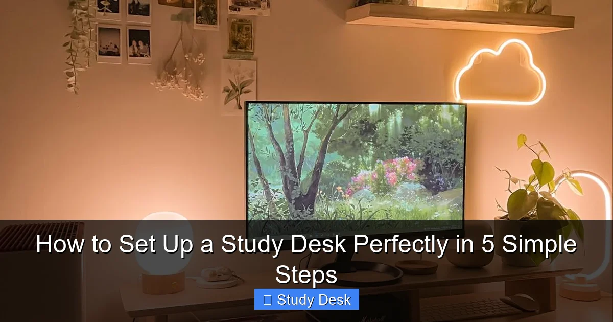 How to Set Up a Study Desk Perfectly in 5 Simple Steps