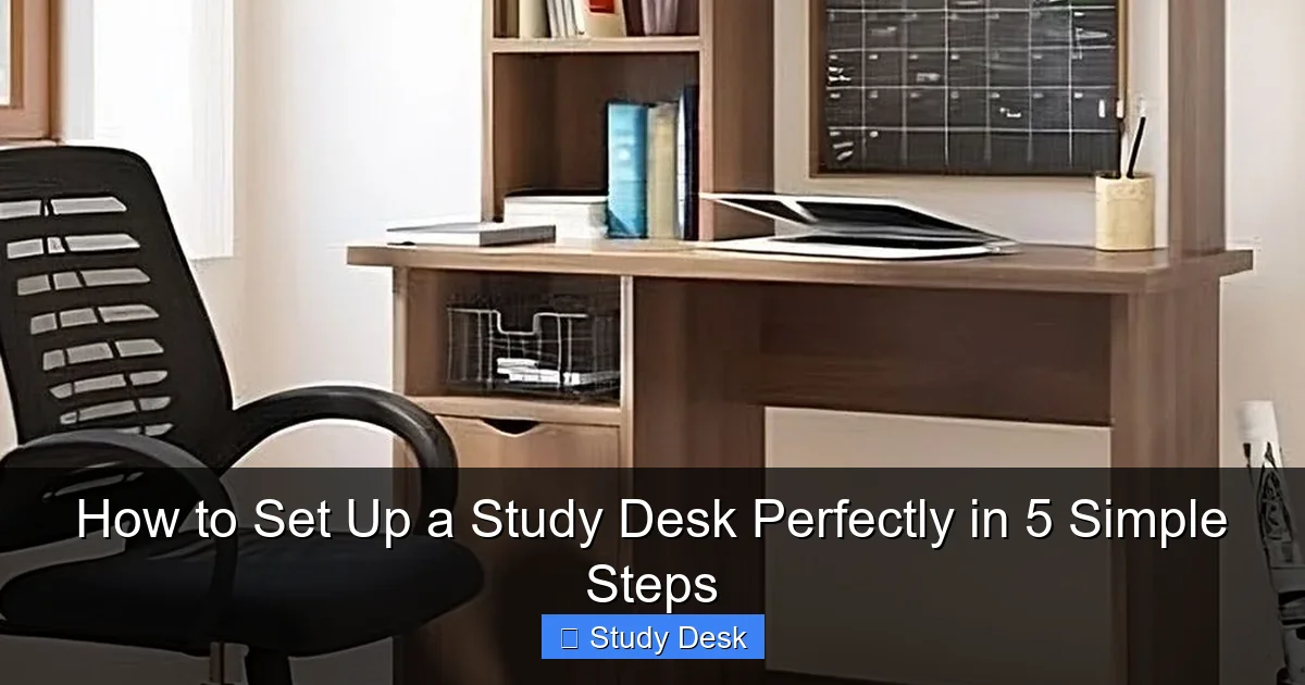How to Set Up a Study Desk Perfectly in 5 Simple Steps