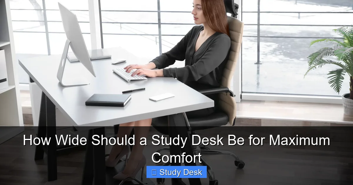 How Wide Should a Study Desk Be for Maximum Comfort