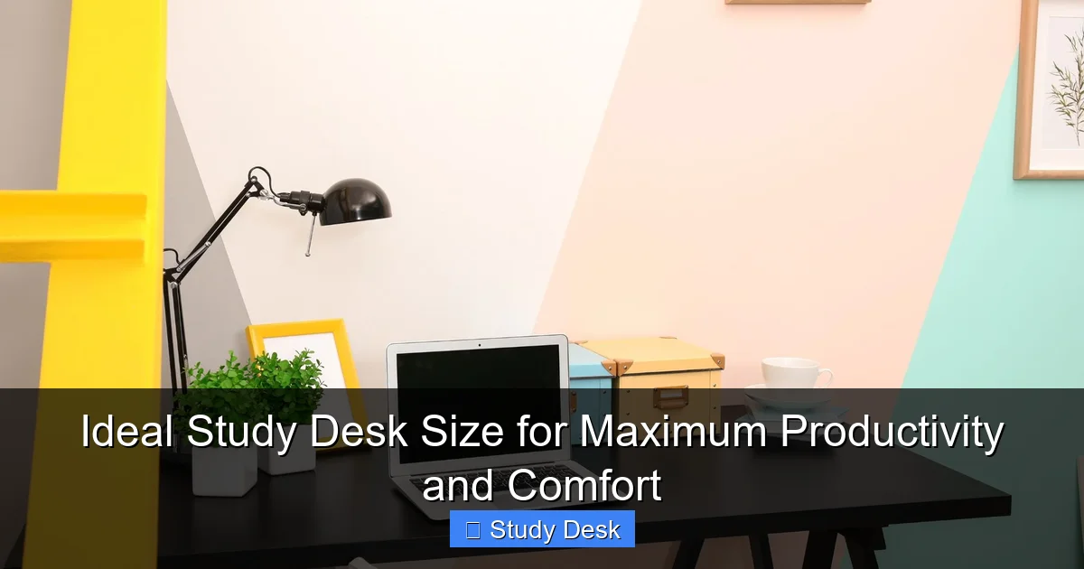 Ideal Study Desk Size for Maximum Productivity and Comfort
