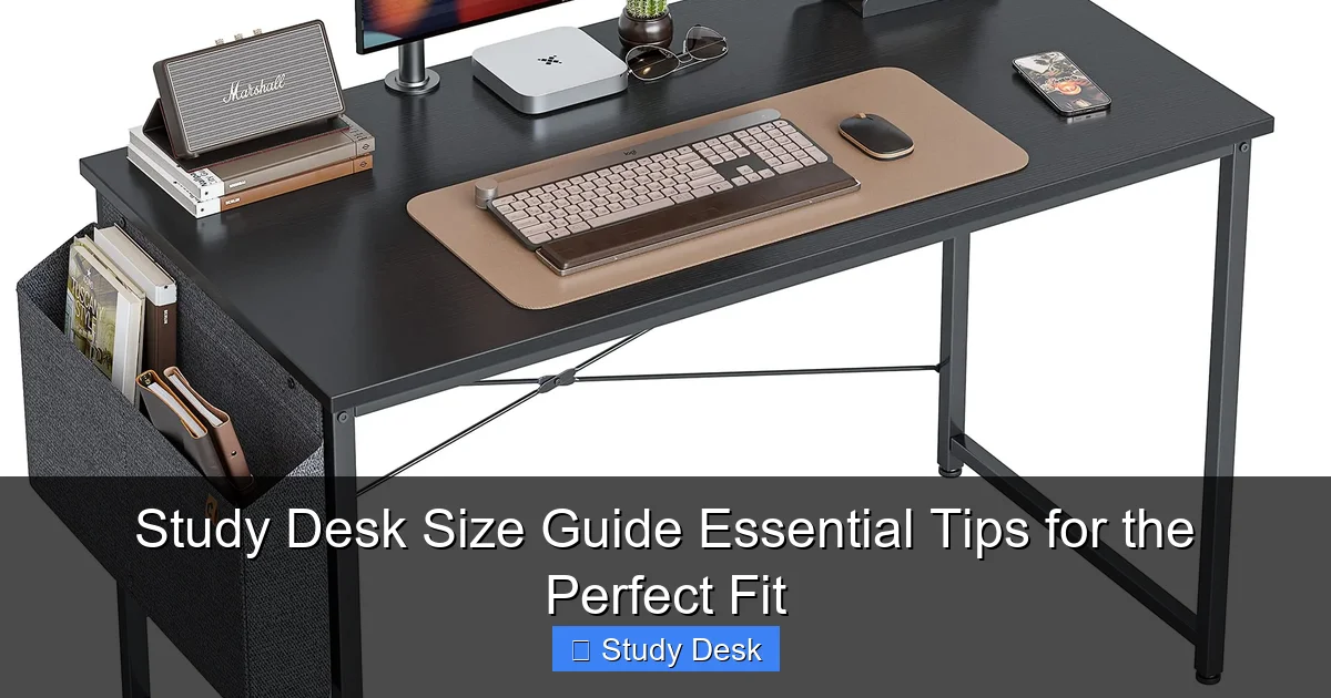 Study Desk Size Guide Essential Tips for the Perfect Fit