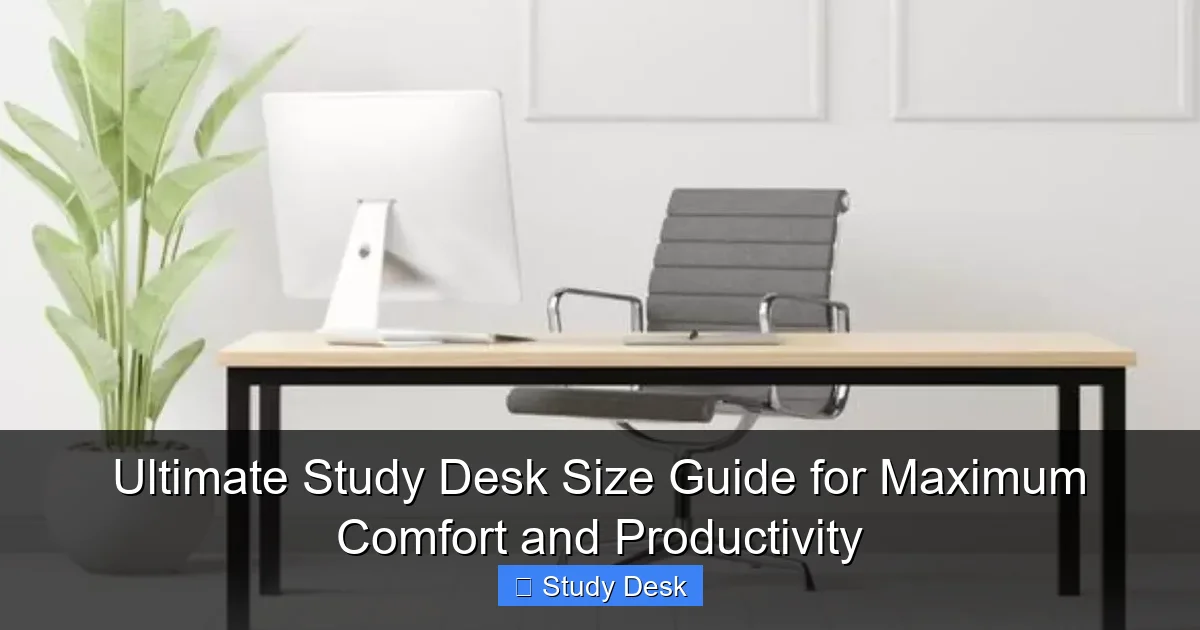 Ultimate Study Desk Size Guide for Maximum Comfort and Productivity