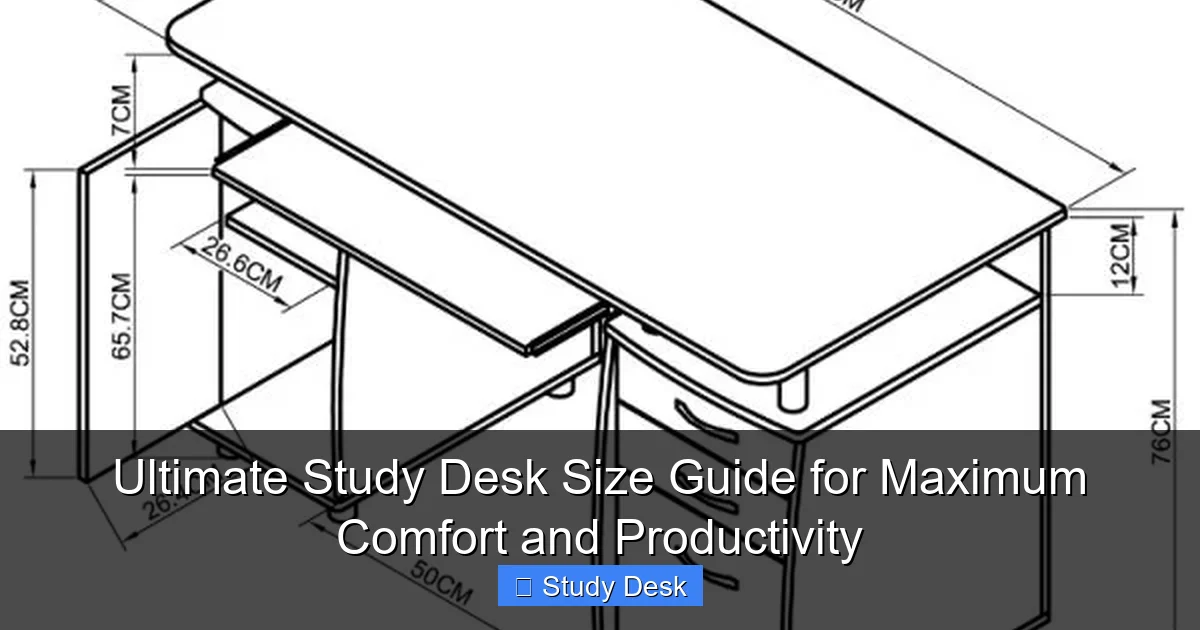 Ultimate Study Desk Size Guide for Maximum Comfort and Productivity