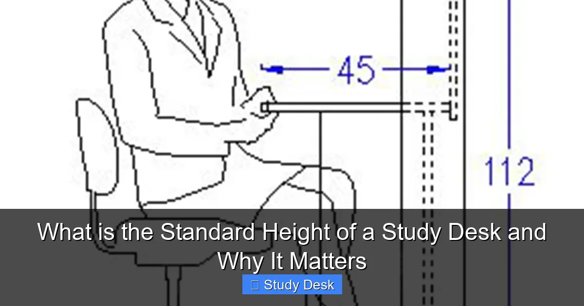 What is the Standard Height of a Study Desk and Why It Matters
