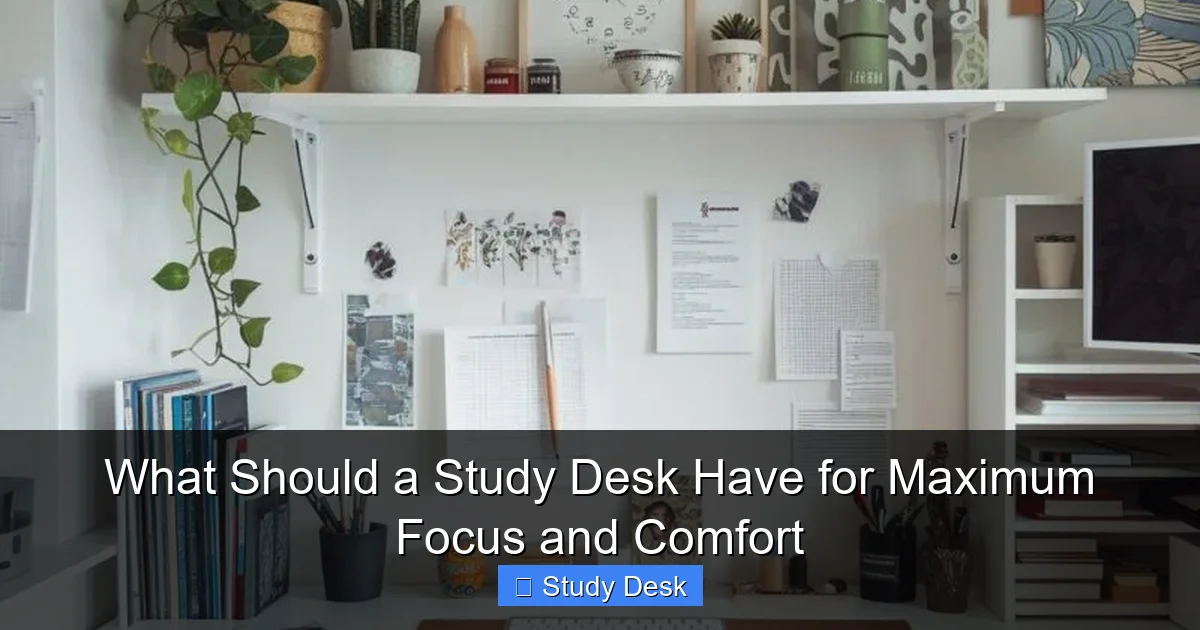 What Should a Study Desk Have for Maximum Focus and Comfort