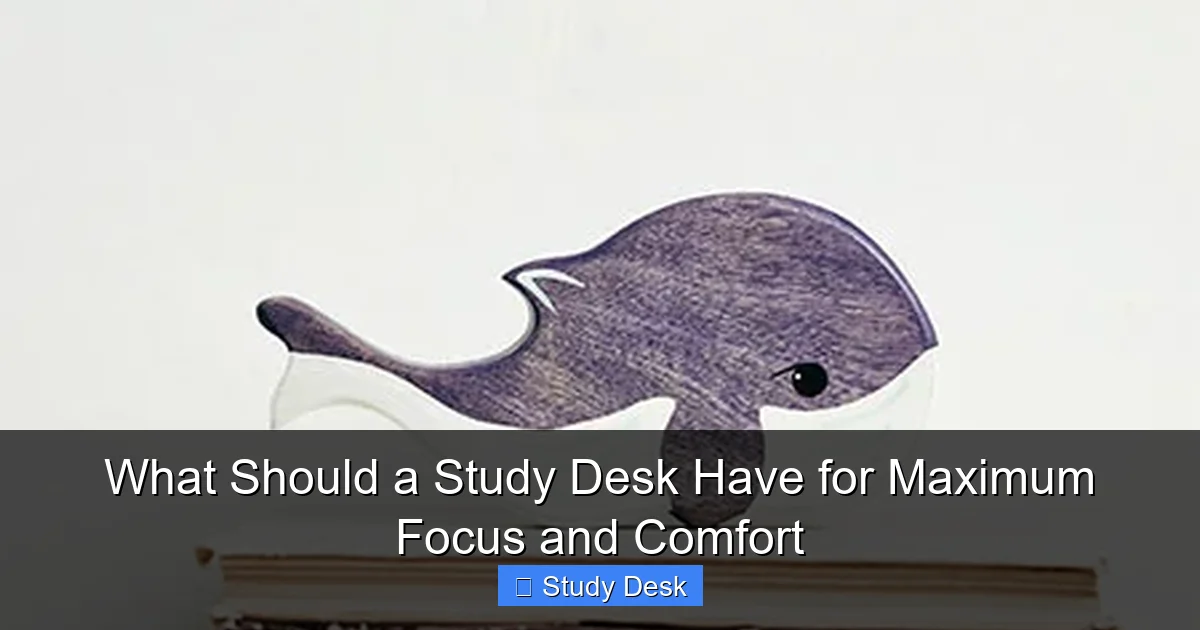 What Should a Study Desk Have for Maximum Focus and Comfort