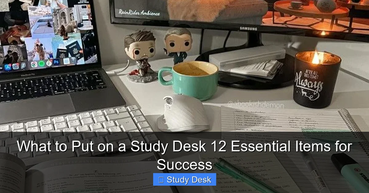 What to Put on a Study Desk 12 Essential Items for Success