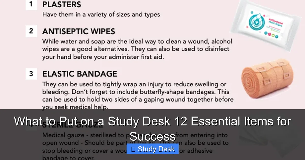 What to Put on a Study Desk 12 Essential Items for Success