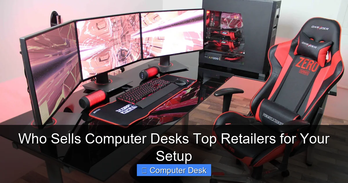 Who Sells Computer Desks Top Retailers for Your Setup