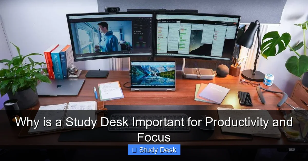 Why is a Study Desk Important for Productivity and Focus