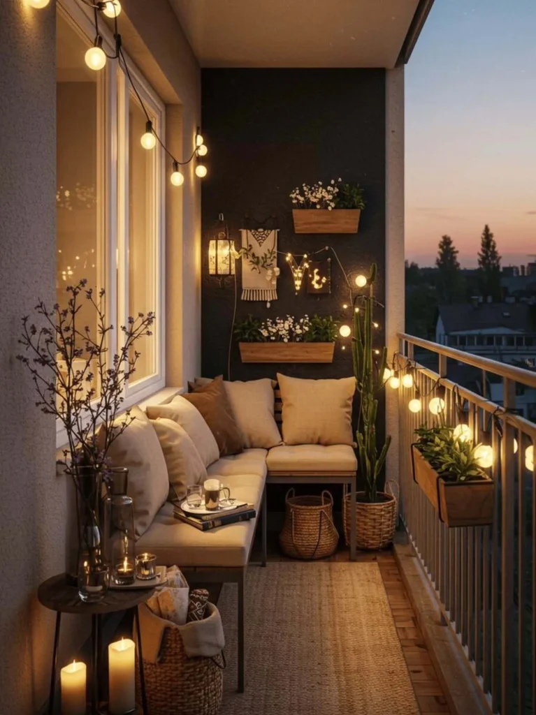 Candlelit Lounge Balcony