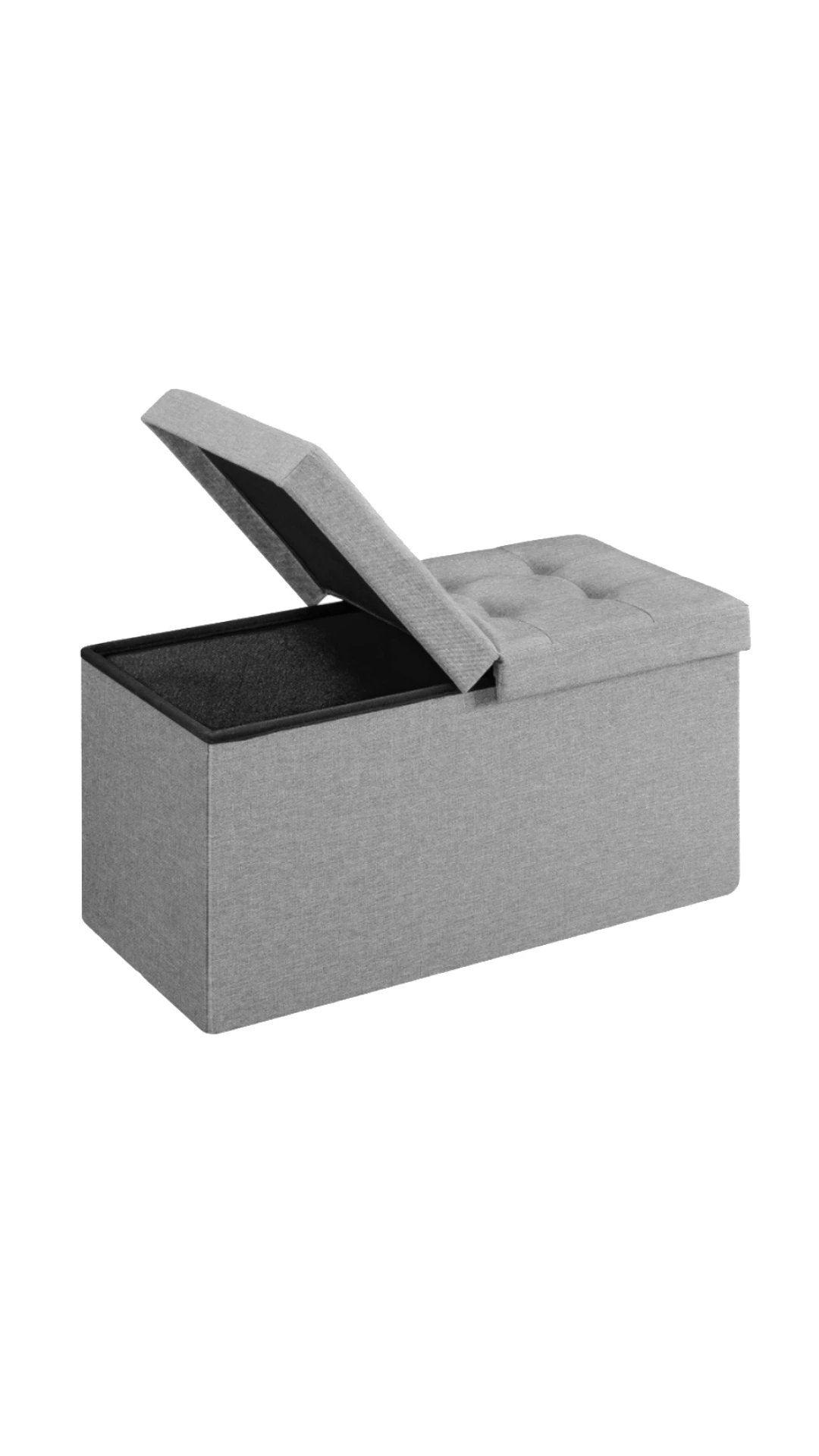 Foldable storage ottoman cube living room footrest hidden storage