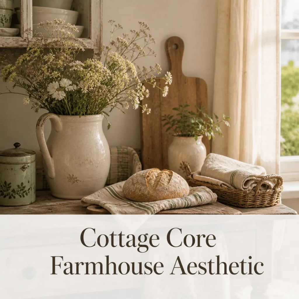 Cottage Core Farmhouse Aesthetic