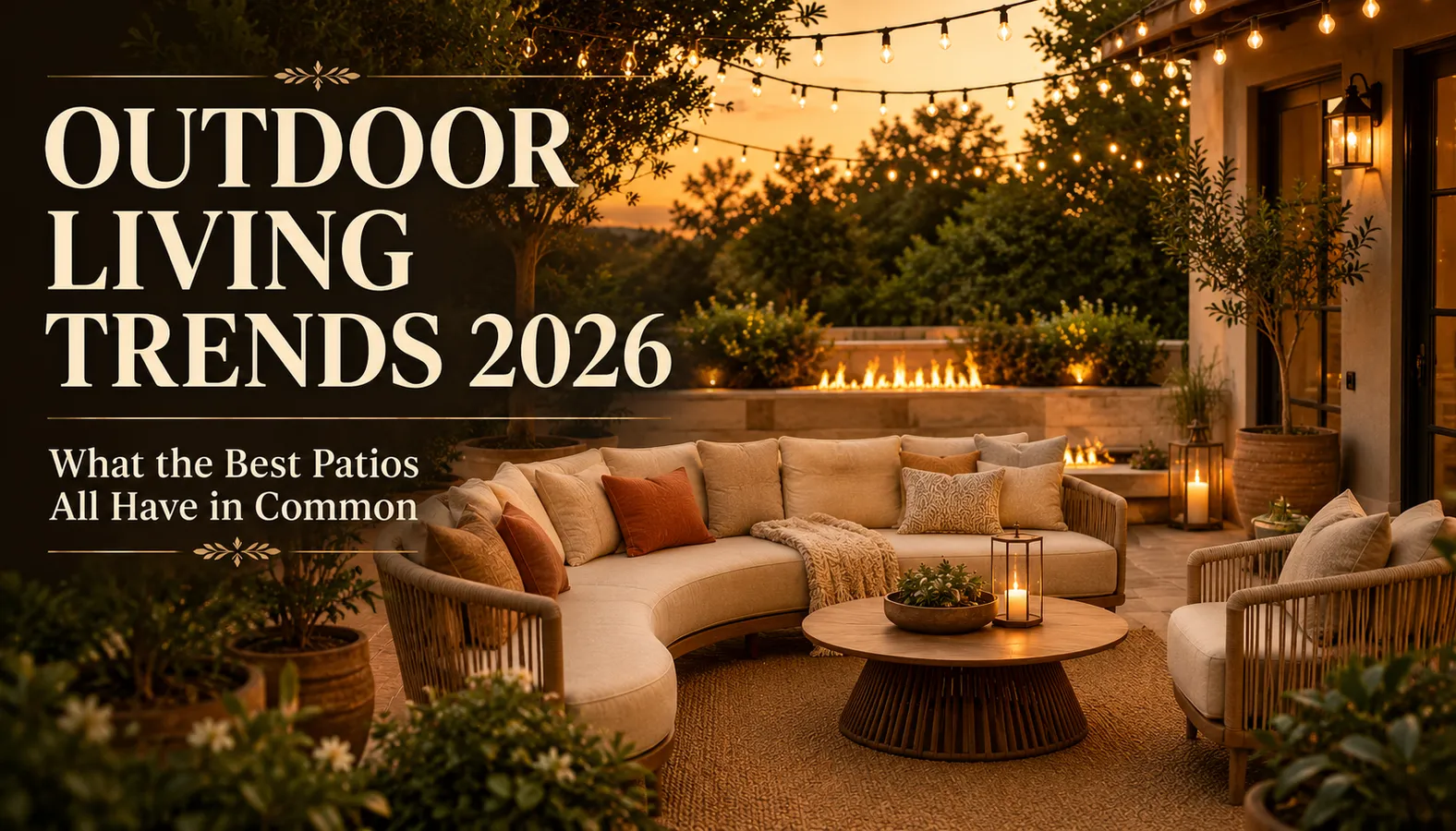Outdoor Living Trends for 2026: What the Best Patios All Have in Common