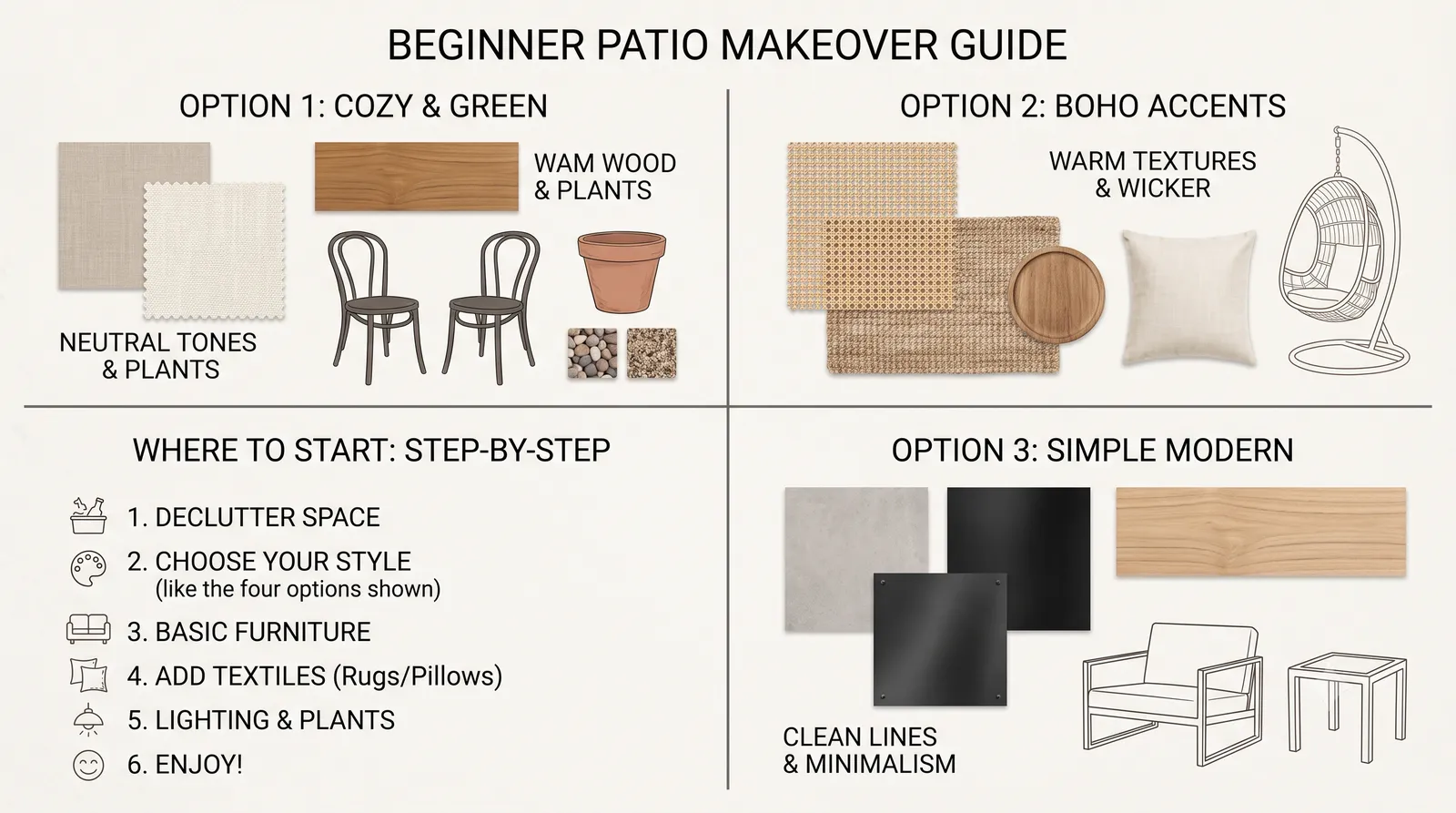 Patio Makeover for Beginners: Where to Start When You Have No Idea