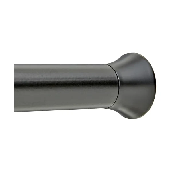Amazon Basics Spring Tension Window Curtain Rod in Matte Black
