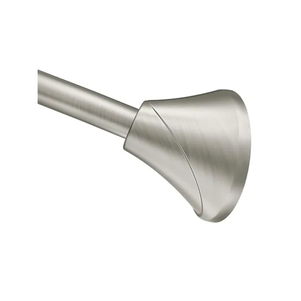 BRIOFOX Industrial Heavy-Duty Spring Tension Curtain Rod in living room