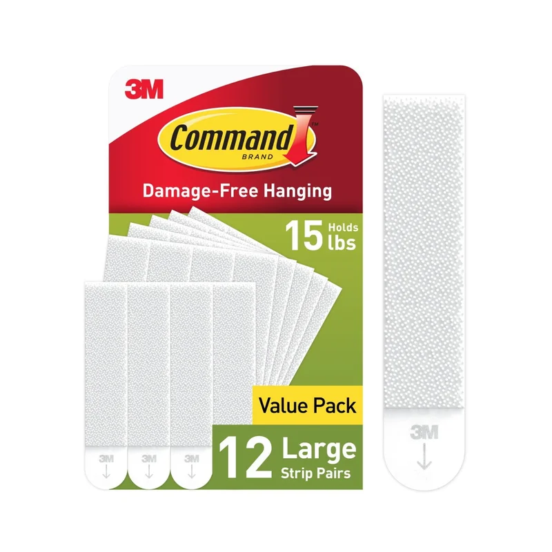Command Large Picture Hanging Strips White Holds 16 lbs