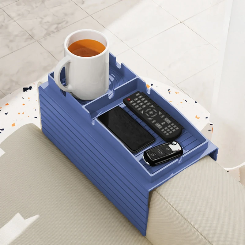 CouchCoaster Weighted Anti-Spill Silicone Sofa Arm Cup Holder