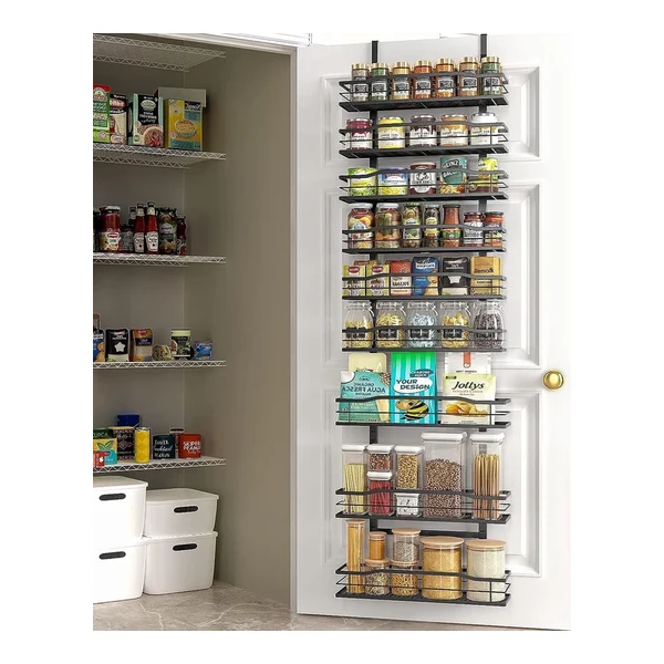 DecoBros 3-Tier Wall and Cabinet Door Mounted Spice Rack