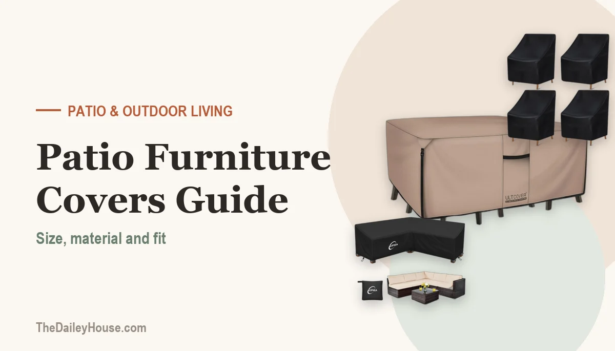 Patio Furniture Covers: How to Choose the Right Size, Material and Fit