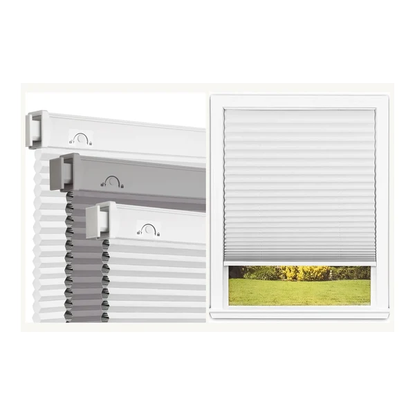 Grandekor No Drill Cordless Blackout Roller Shade with Cassette Valance