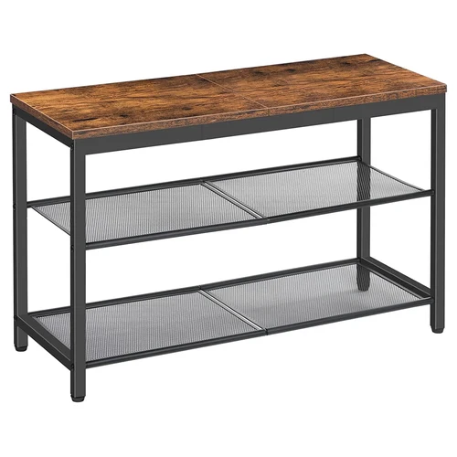 HOOBRO 3-Tier Narrow Mesh Shoe Bench