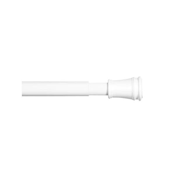 Kenney Twist and Fit No Tools Tension Curtain Rod installed in window frame
