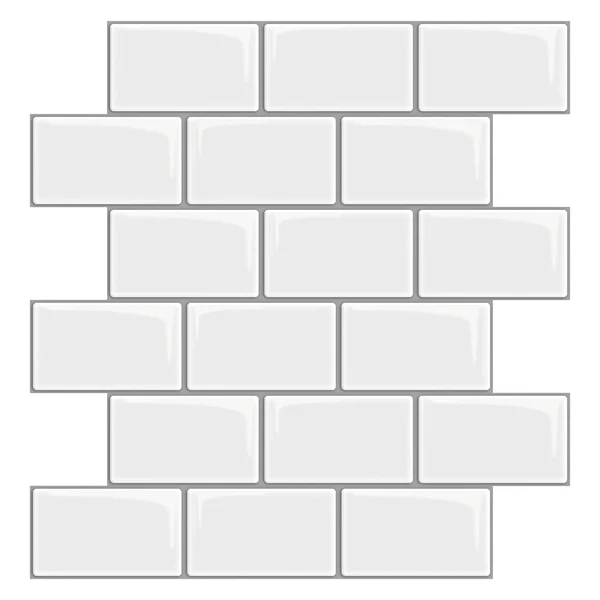 LONGKING 10-Pack Thicker Peel and Stick Subway Tile Backsplash