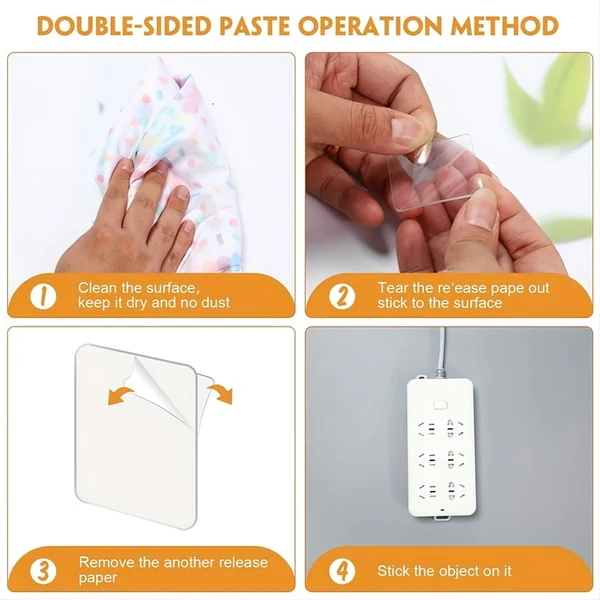Clear Nano-Gel Washable Reusable Rug Tape Grippers