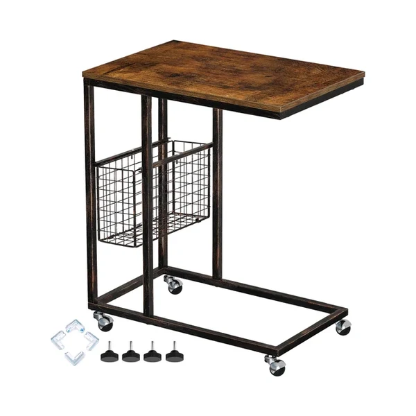 Rolanstar Nesting Coffee Table Set with Storage Shelf in small apartment living room