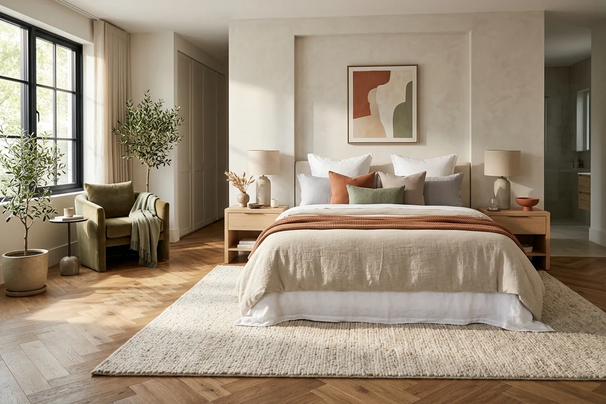 Rug Size for Queen and King Bed: Sizing Chart, Placement Rules & Designer Guide