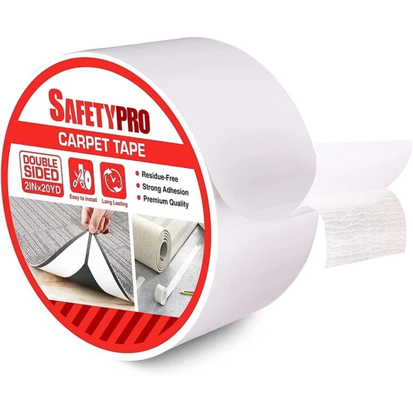 SafetyPro 2-Inch Heavy Duty Double Sided Rug Tape