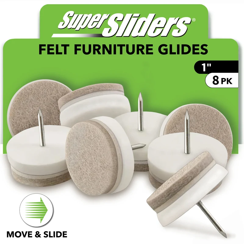Scotch 3M Heavy-Duty Round Felt Furniture Pads for Wood Floors
