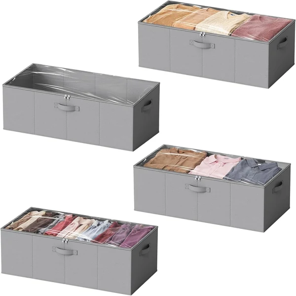 SpaceAid Metal Under-Bed Storage with 360 Degree Wheels